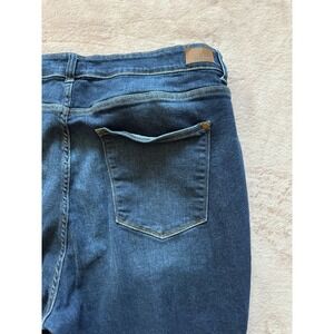 Judy Blue‎ Women's Skinny Fit High Waist Blue Denim Raw Hem Size 24